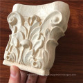 decorative unfinished rubber wood Simple Acanthus Leaf Corbel